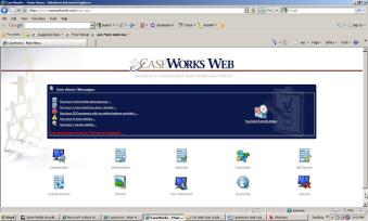 CaseWorks Web Main Page Snapshot
